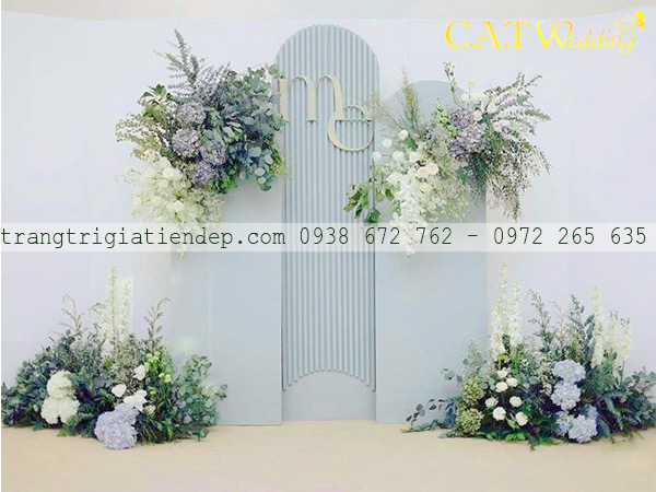 Backdrop cưới hoa tươi giá rẻ tại Phú Nhuận