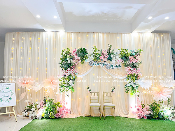 Backdrop đám cưới tại quận 1