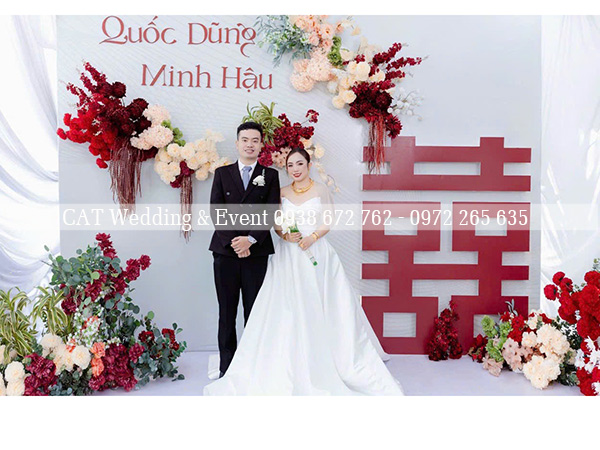 trang trí backdrop đám cưới tại quận 3