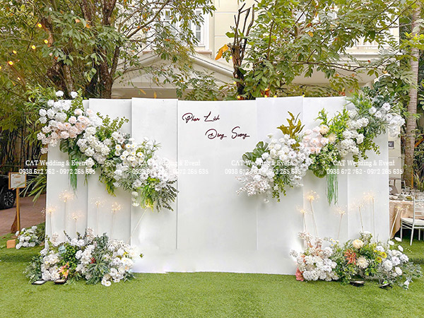 trang trí backdrop đám cưới tại quận 7