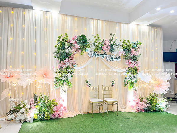 trang trí backdrop đám cưới tại quận 8