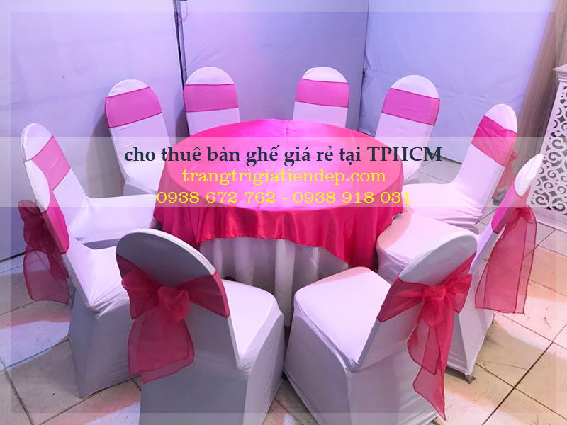 Cho thuê bàn ghế đám cưới quận Gò Vấp