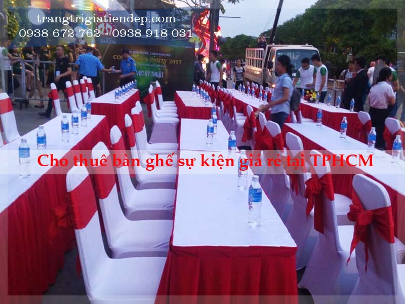 Cho thuê bàn ghế sự kiện quận Gò Vấp