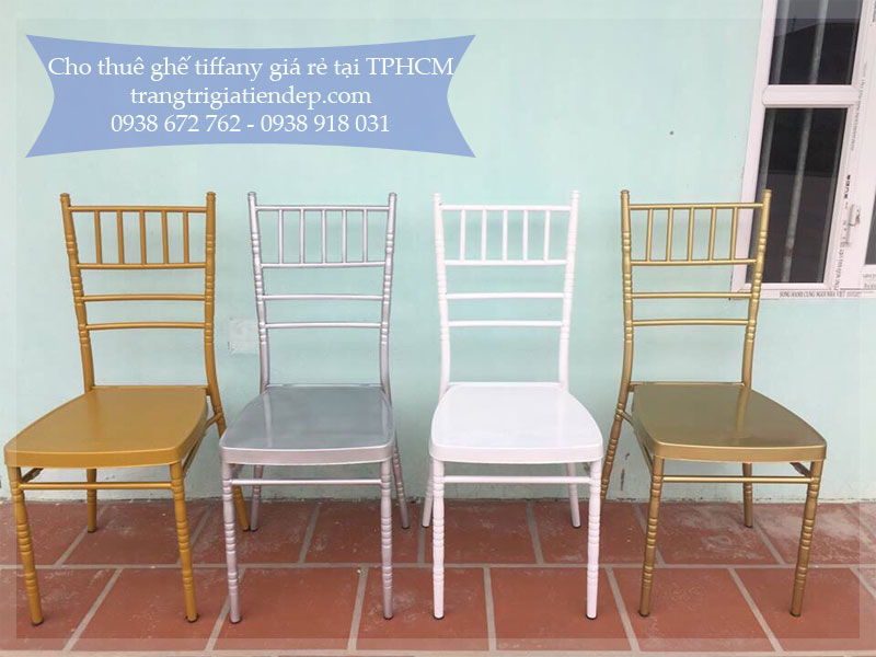 Cho thuê ghế tiffany sự kiện giá rẻ tại TPHCM