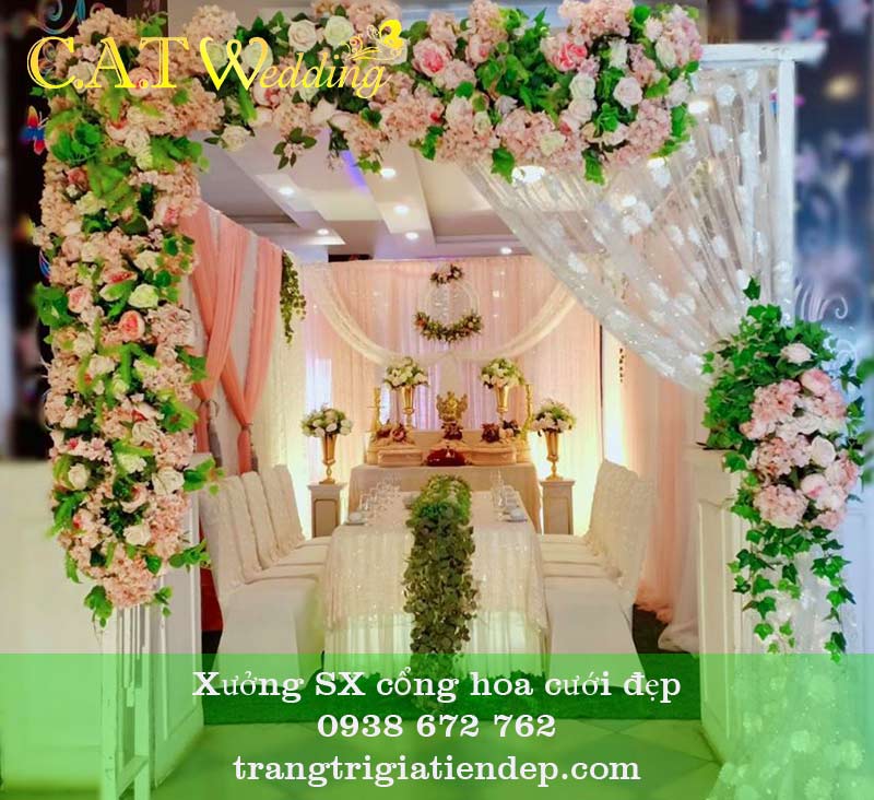 Cho thuê cổng hoa cưới đẹp tại tphcm