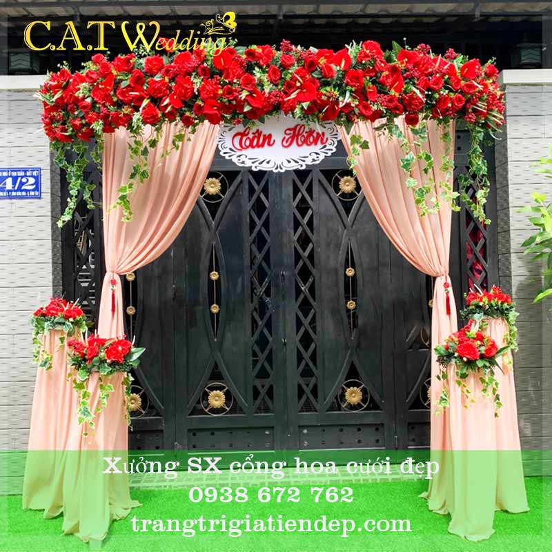 Cho thuê cổng hoa cưới giá rẻ tại Hóc Môn