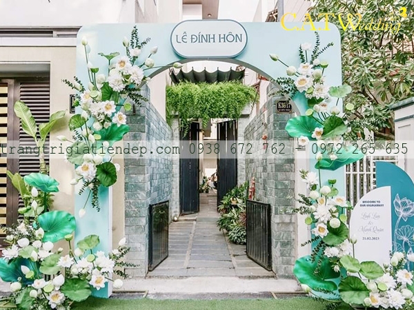 cổng cưới hoa sen đẹp