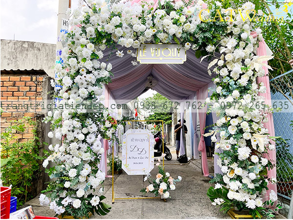 Cho thuê cổng hoa cưới đẹp tại quận 12