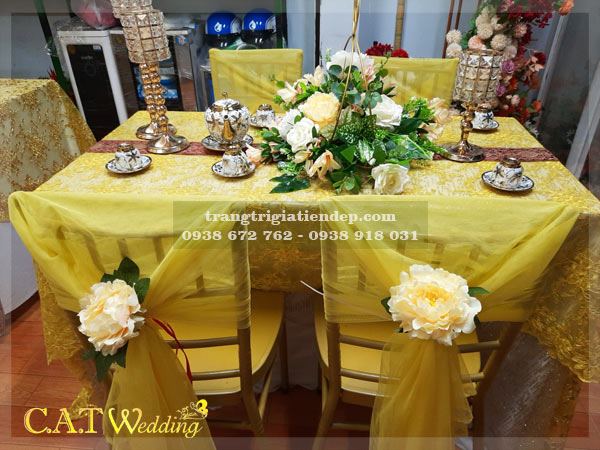 Trang trí bàn thờ gia tiên đám cưới tại quận Gò Vấp