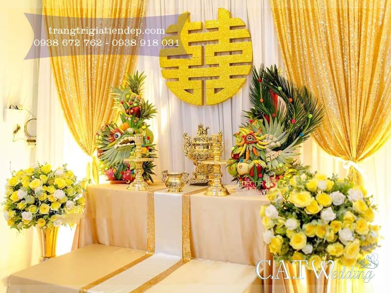 Trang trí đám cưới tại nhà quận Tân Phú