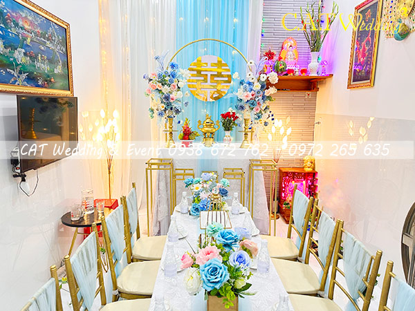 Trang trí gia tiên ngày cưới quận Tân Bình