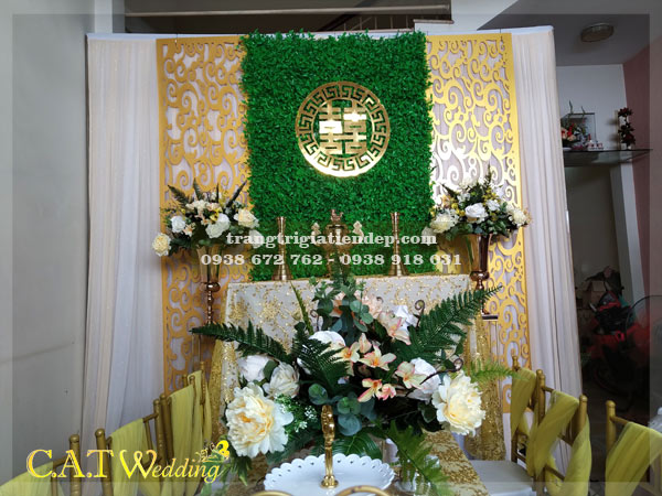 Trang trí gia tiên nhà trai quận Bình Thạnh