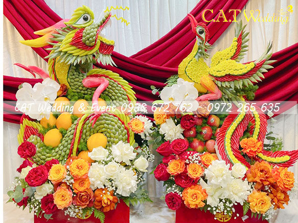 Mâm quả rồng phụng đám cưới tại Phú Nhuận