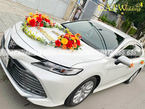 bán hoa giả gắn xe cưới tại tphcm