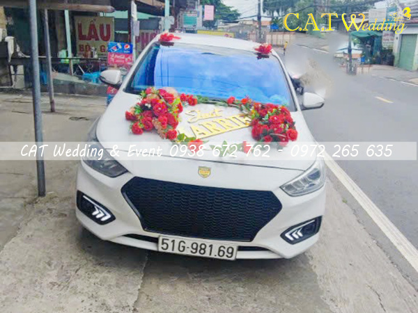 Bán hoa giả gắn xe hoa cưới giá rẻ tại TPHCM