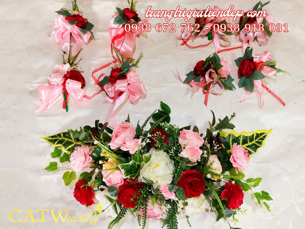 Bán hoa giả trang trí xe hoa cưới giá rẻ tại TPHCM