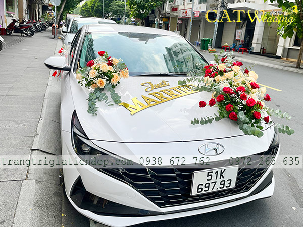 Trang trí xe hoa cưới tại quận Gò Vấp