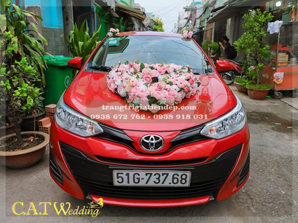Trang trí xe hoa cưới tại quận Tân bình