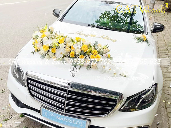 trang trí xe hoa cưới tại quận Tân Bình
